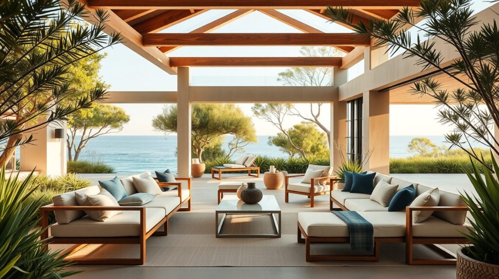 Colour Trends in Luxury Outdoor Living From Sandstone Neutrals to Ocean Hues