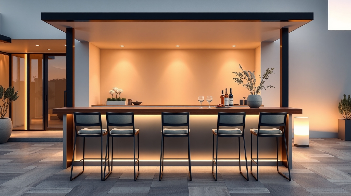 Balancing Function and Form in Outdoor Bar Settings