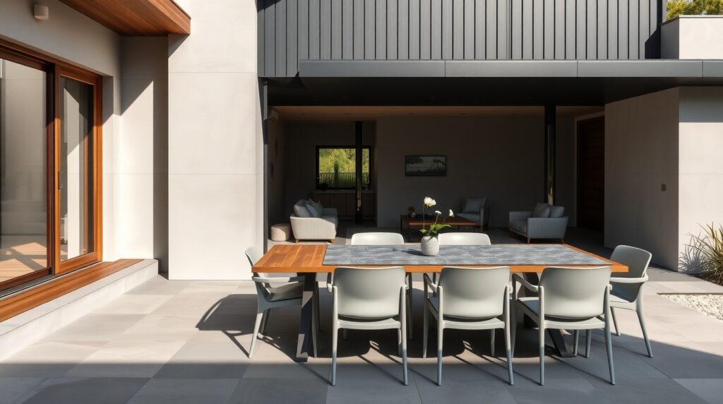 Creating a Signature Look Matching Outdoor Dining Sets with Your Homes Architecture