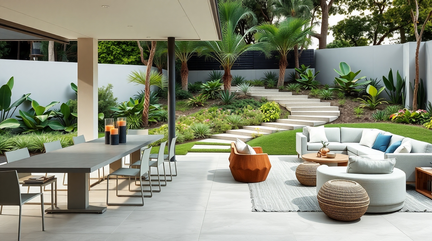 Designing for Flow Linking Dining, Lounges and Garden Areas Seamlessly